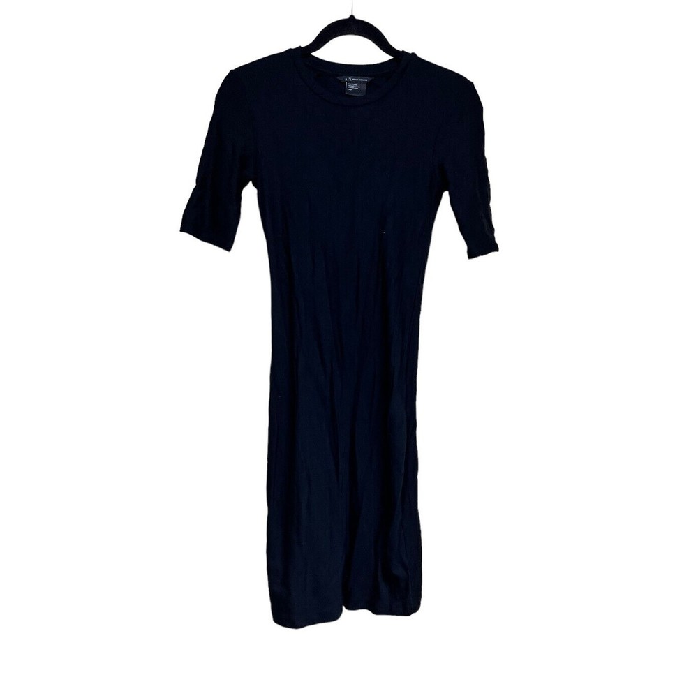 Armani Exchange 3/4 Sleeve Dress Black Women’s Size Small